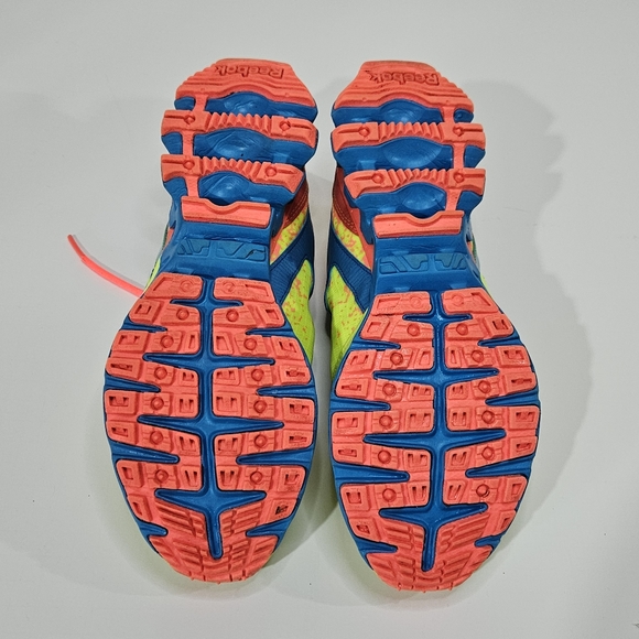 Reebok ZIGTECH Highlighter Lime Blue and Pink Sneakers V60564 Size 9 - Picture 3 of 7